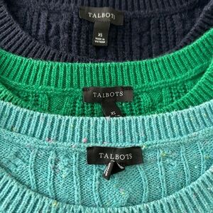 3 Talbots sweaters